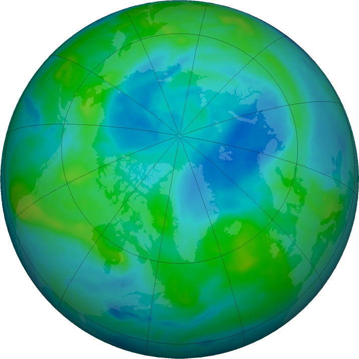 Arctic ozone map for 21 September 2017
